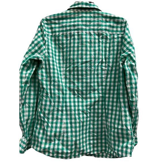VINEYARD VINES Kelly Green check long sleeve preppy coastal old money NWOT Sz 10 - Picture 3 of 8
